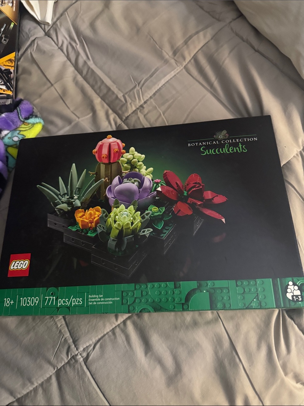 Lego Botanical Collection Succulents - Green, Red, Purple, Yellow